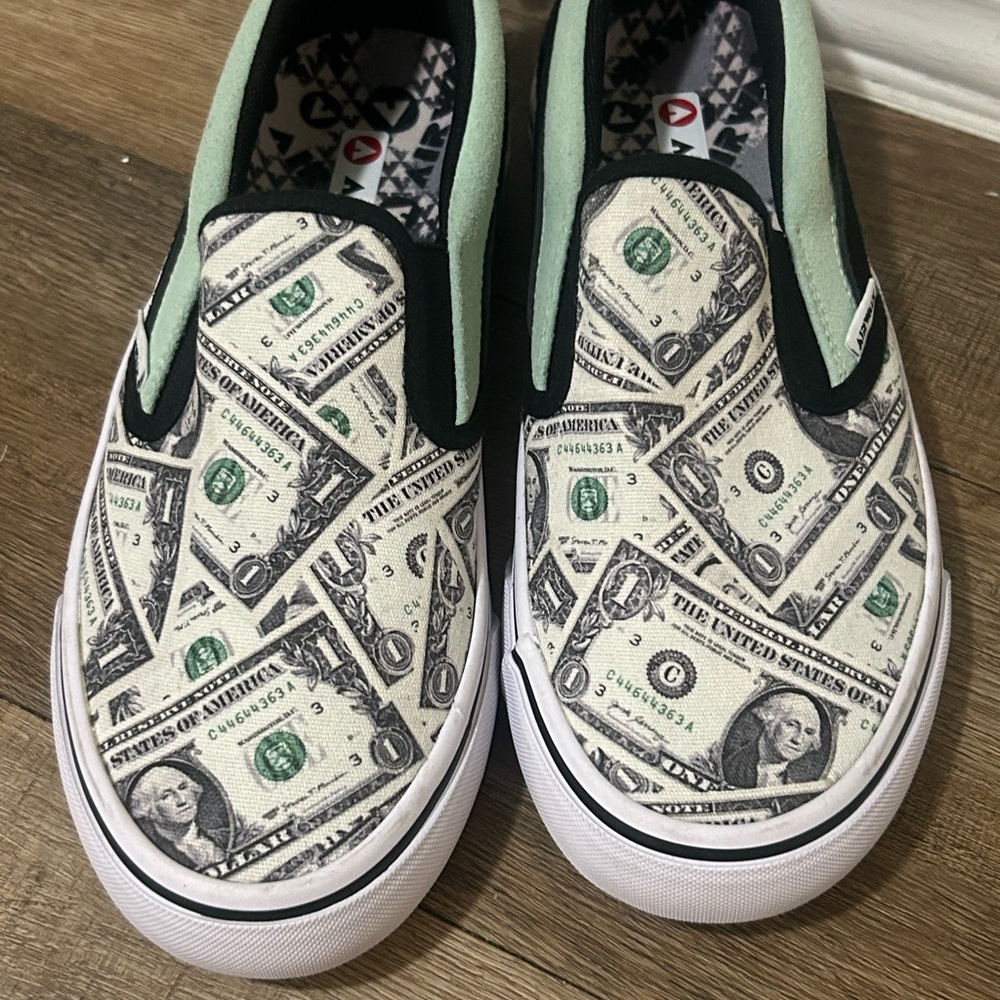 Airwalk Slip-On Sneakers in White and Mint Green